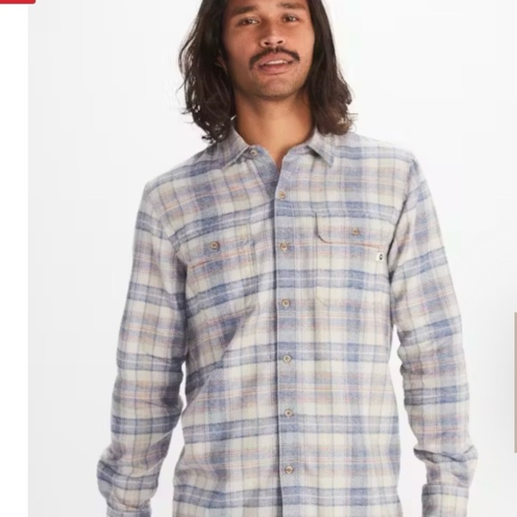 MINT! Marmot Fairfax Heathered Flannel - Picture 1 of 12